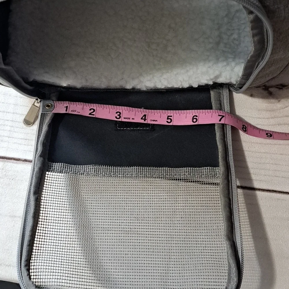 Gray Pet Carrier Travel Bag